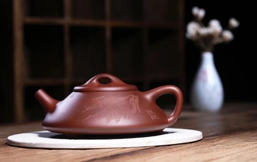 纳瓢壶紫砂壶茶壶纯全手工宜兴原矿紫泥石瓢泡茶壶茶具套装助工陈敏260ml 商品图0