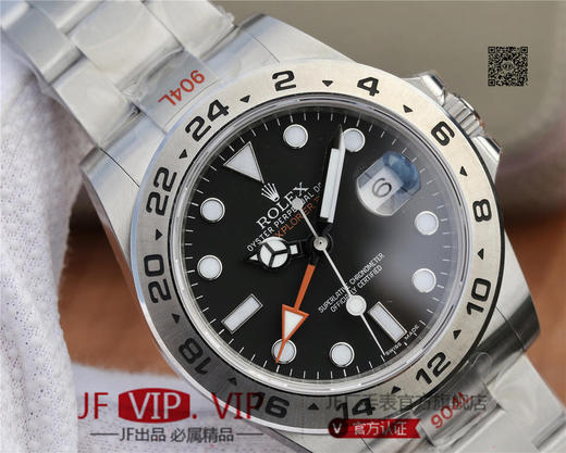 GM劳力士探险家型II终极V2版本M216570-0001白盘/216570-77210黑盘，采用正宗的进口904L原材料锻造打磨等工序而成 商品图4