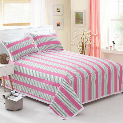 ABC-多色条纹老粗布凉席三件套 商品图2