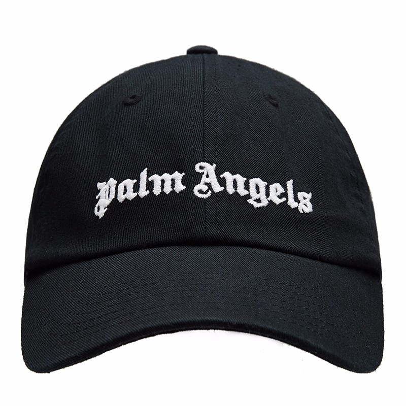 palm angels 男士黑色棉质棒球帽pmlb003s