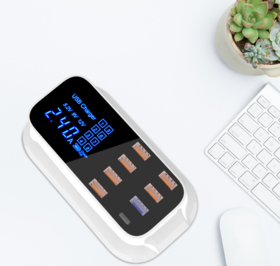 【数码】*私模 QC3.0 type-c快充 智能数码显示CDA19Q多口USB手机充电器