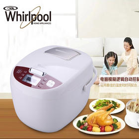 惠而浦Whirlpool 全智能电饭煲 彩晶六层内胆 24小时预约 650W  3L容量 WRC-JM303Y