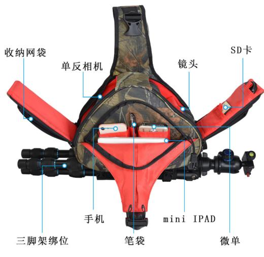 【数码】*caden卡登K1数码相机包 斜跨带防雨罩单肩摄影包 单反相机包 商品图1