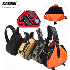【数码】*caden卡登K1数码相机包 斜跨带防雨罩单肩摄影包 单反相机包