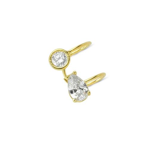 北京仓｜AMORIUM-Diamond Bezel-耳廓夹（金色单只）［美国设计师］ 商品图1