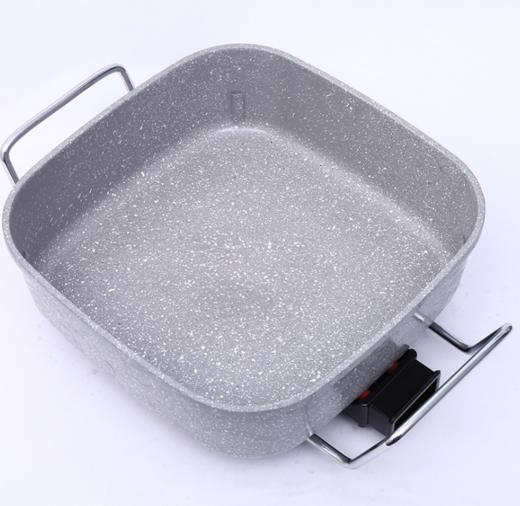 【家用电器】小家电厨具小家电多功能电热锅韩式 麦饭石电烤锅烤肉烤鱼不粘平底锅具 商品图1