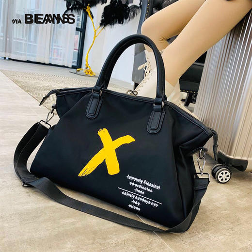 VIA BEANS 双耳印X字母手提包\5014300001 商品图3