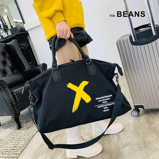 VIA BEANS 双耳印X字母手提包\5014300001 商品图4