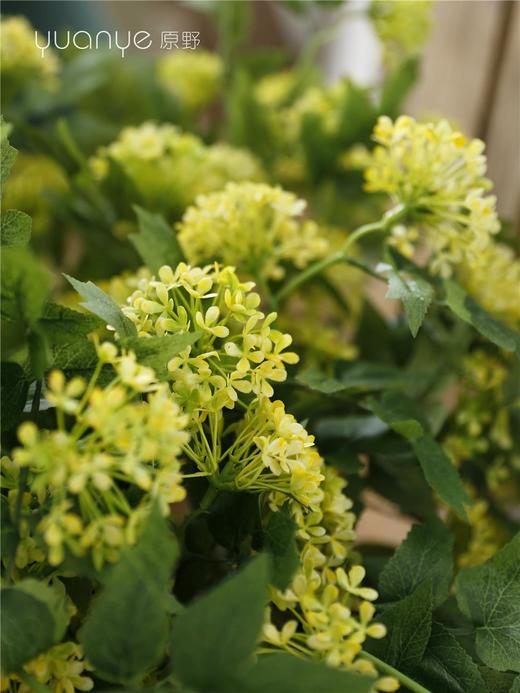 6头法国绣球花仿真花高档客厅摆件绢花室内装饰餐桌假花多头长枝 商品图4
