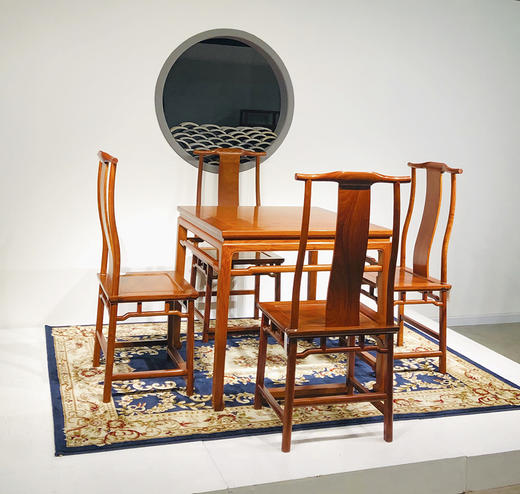 红桥红  家具严选  缅甸花梨(大果紫檀）  【休闲桌系列】 商品图2