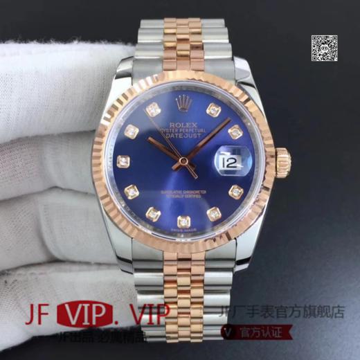 GM新日志女士36mm玫瑰金2018年度新款日志14k包金系列，自动机械机芯，精钢表带，密底。 商品图0