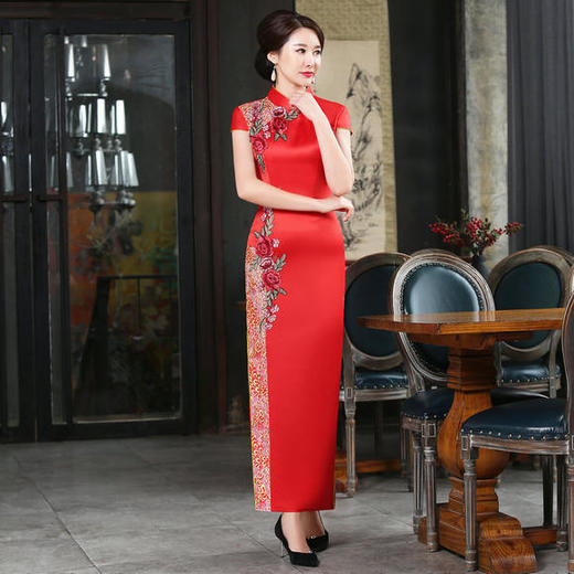 端庄大气，时尚走秀旗袍QL-1170 商品图0