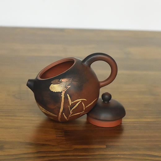 建水紫陶  三金壶 商品图5