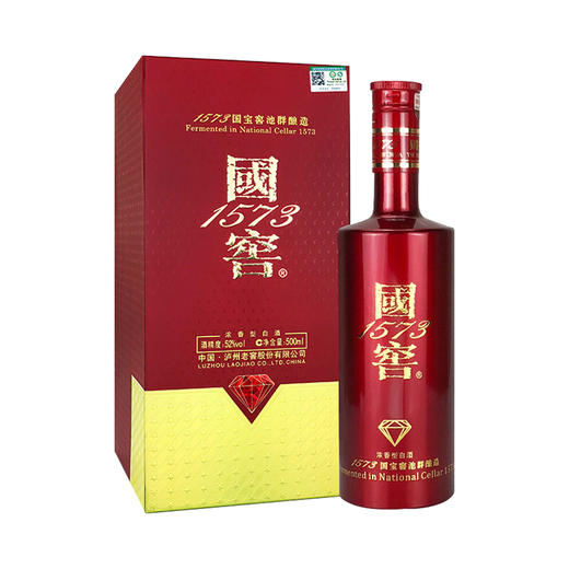 【泸州老窖酒名堂】国窖1573 国宝红 52度500ml 商品图1
