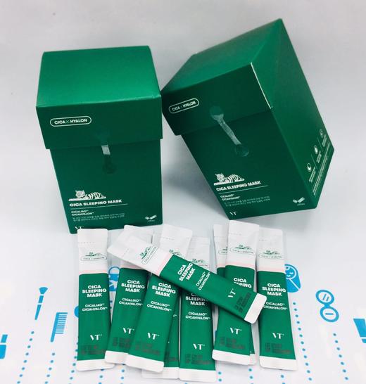 韩国vt老虎积雪草绿水鬼睡眠面膜30条（625007） 商品图1