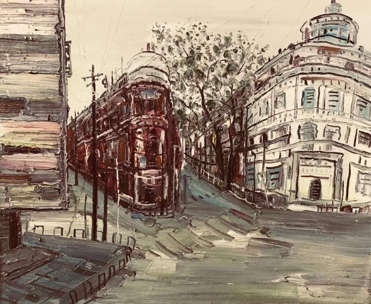  戴湘文 《老街系列4》 60X50cm