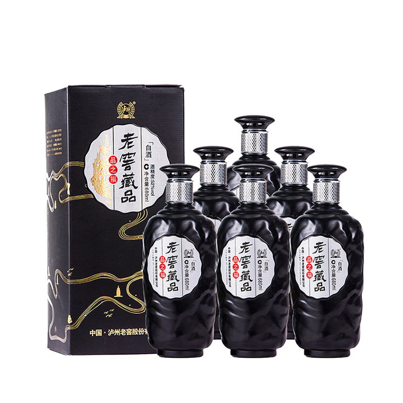 【泸州老窖酒名堂 会员日5折】52度老窖藏品 品之福 680ml*6