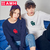 AMH韩版男装冬装2018新款潮流情侣毛线衣套头针织衫男OJ8036琳 商品缩略图0
