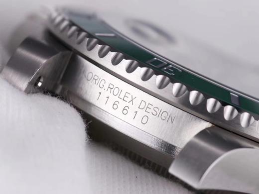 V9劳力士绿水鬼潜航者116610LV副本绿鬼 蓝色游丝3135机芯和904L钢，而且机芯的稳定性相当高，可选购Label Noir五珠表带 商品图6