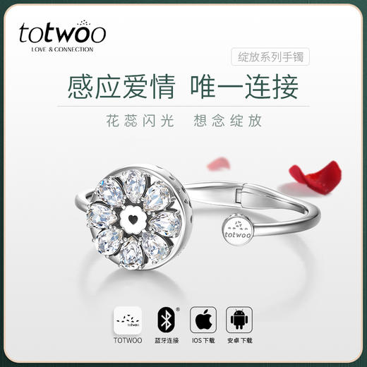 totwoo绽放智能手镯，心有灵犀、来电提醒 商品图0