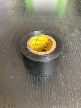 4.5CM*11M 黑色 PVC橡塑胶带 80卷/10KG/件 商品代码18995