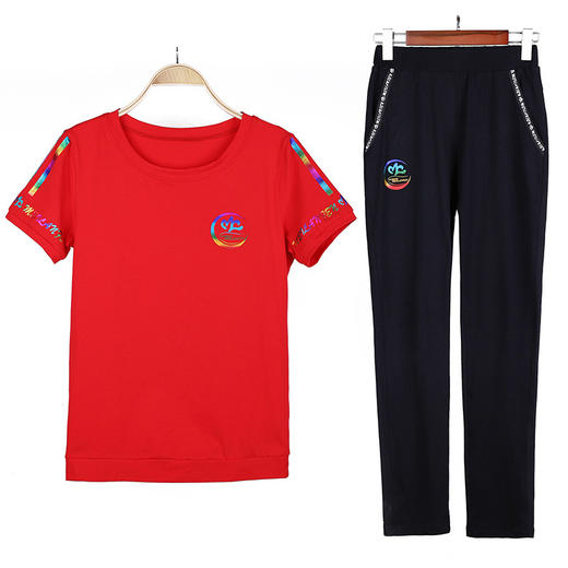 SBZJ-ALZ8827夏季新款女装时尚休闲运动服套装 商品图4