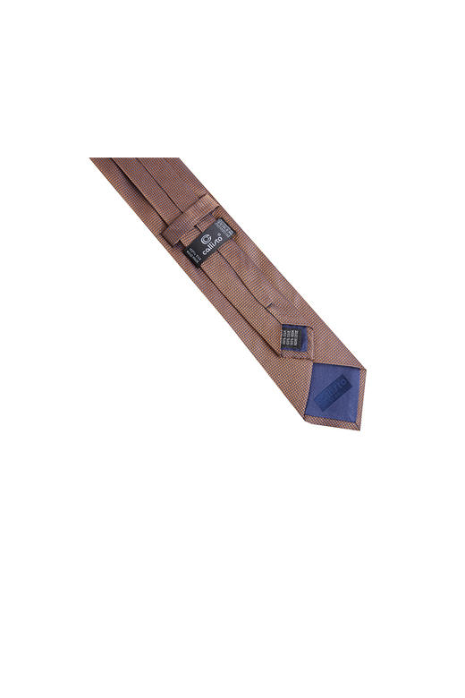 callisto金棕色细格纹领带 桑蚕丝SOCTE001BR 商品图3