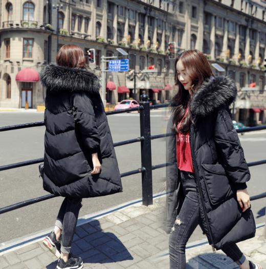 【羽绒服】. 羽绒服女中长款韩版宽松加厚外套潮 商品图1