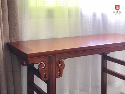 红桥红  家具严选  缅甸花梨(大果紫檀）  【瓜菱腿条案】 商品图6