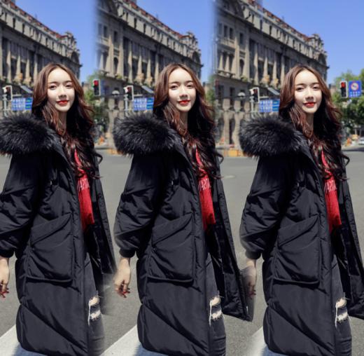 【羽绒服】. 羽绒服女中长款韩版宽松加厚外套潮 商品图0