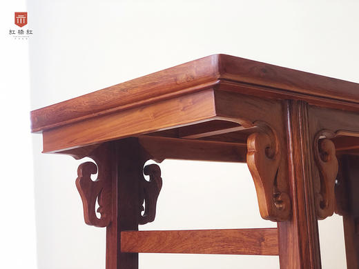 红桥红  家具严选  缅甸花梨(大果紫檀）  【瓜菱腿条案】 商品图9