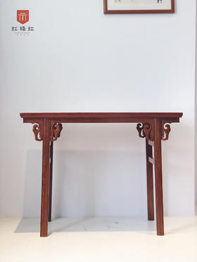 红桥红  家具严选  缅甸花梨(大果紫檀）  【瓜菱腿条案】