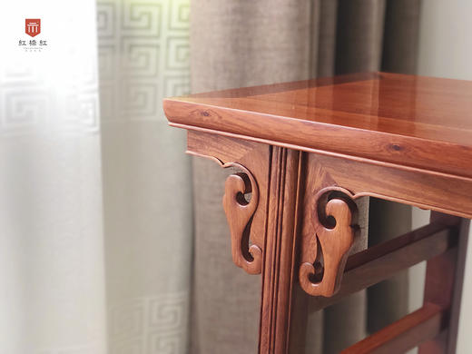 红桥红  家具严选  缅甸花梨(大果紫檀）  【瓜菱腿条案】 商品图7