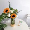 【蜗牛】中花向日葵2支 白色玫瑰3 香槟小雏菊2 尤加利叶2 商品缩略图0