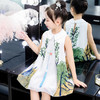 YZ-mww-19-G-6282夏季新款洋气水墨画雪纺连衣裙 商品缩略图2