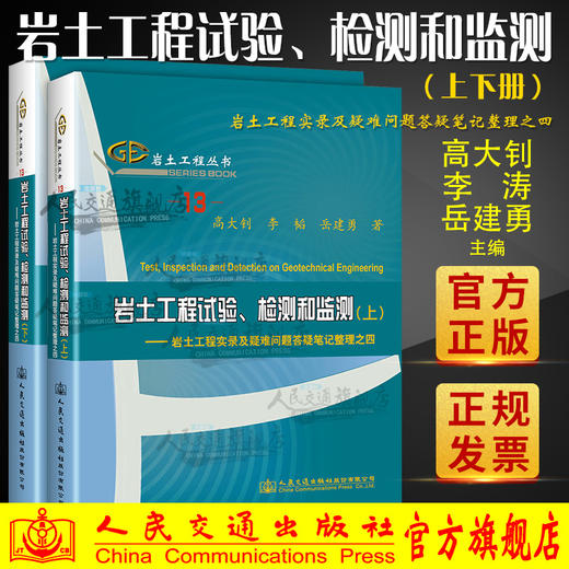 正版现货 岩土工程试验、检测和监测——岩土工程实录及疑难问题答疑笔记整理之四上下册  高*钊著 商品图0