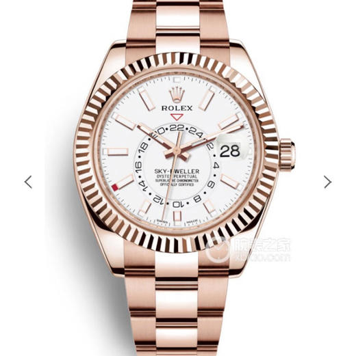 N劳力士蚝式恒动SKY-DWELLER m326935-0005，和正品一样内圈24小时真功能，拧动外圈就能调，这款经典瞩目的腕表专为环球 商品图0