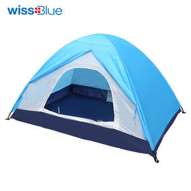 维仕蓝 WISSBLUE  双人双层户外帐 TG-WR6026蓝色