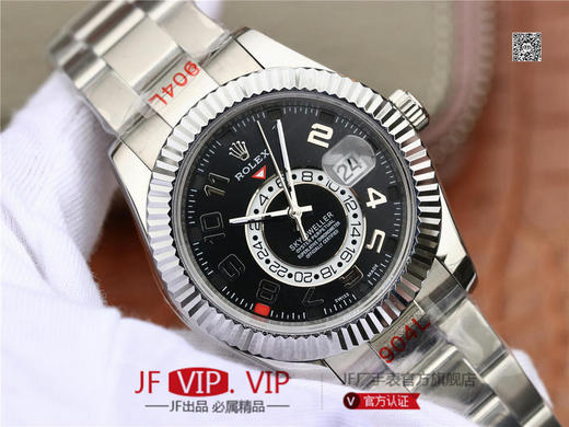 N劳力士蚝式恒动SKY-DWELLER 326939黑盘，和正品一样内圈24小时真功能，拧动外圈就能调，这款经典瞩目的腕表专为环球旅行人士而设计 商品图2