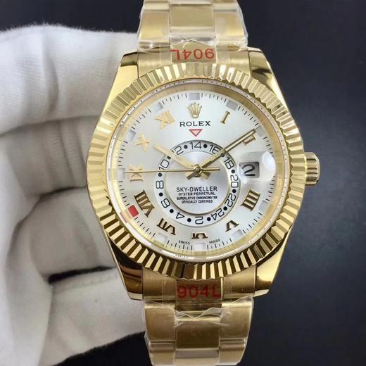 N劳力士蚝式恒动SKY-DWELLER m326935-0005，和正品一样内圈24小时真功能，拧动外圈就能调，这款经典瞩目的腕表专为环球 商品图9
