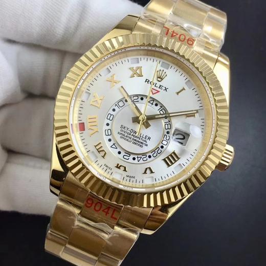 N劳力士蚝式恒动SKY-DWELLER m326935-0005，和正品一样内圈24小时真功能，拧动外圈就能调，这款经典瞩目的腕表专为环球 商品图7