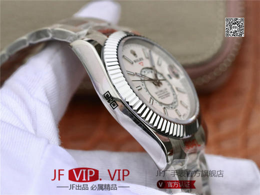 N劳力士蚝式恒动SKY-DWELLER 326939黑盘，和正品一样内圈24小时真功能，拧动外圈就能调，这款经典瞩目的腕表专为环球旅行人士而设计 商品图5