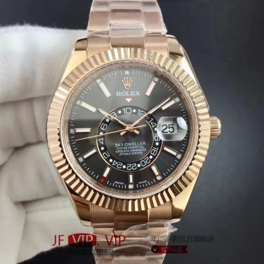 劳力士蚝式恒动SKY-DWELLER这款经典瞩目的腕表专为环球旅行人士而设计，不仅外观设计别开生面，而且是 精湛技术与简易操作的完美结合 商品图0
