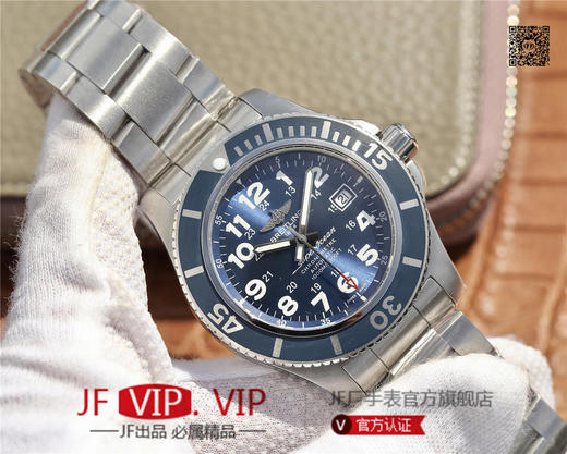 百年灵超级海洋，火热呈现。劲酷的钛合金外壳，尽显品牌的阳刚魅力，男士腕表，精钢表带，自动机械机芯，密底。 商品图2