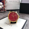 最新广告款Gucci古驰小蜜蜂，表径38mm，矿物质玻璃，进口石英机芯，绿松石蓝、珊瑚红两种合成宝石面配搭，牛皮表带。 商品缩略图3
