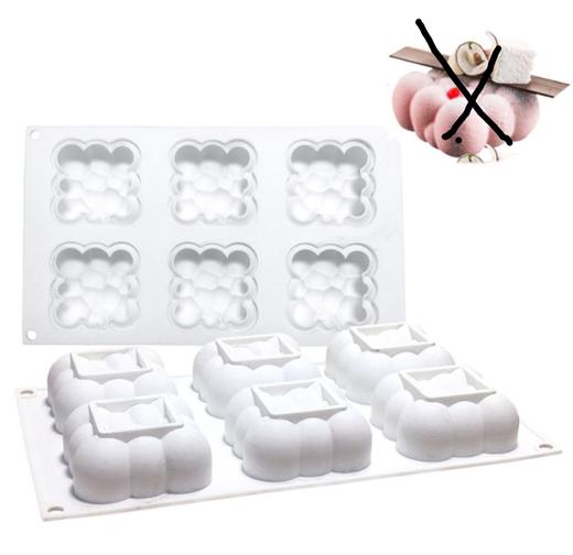 彩云6朵模具-可制作慕斯、巧克力创意，或者做各种冻类如牛肉冻、猪蹄冻、鱼冻蔬菜冻等，蒸鱼泥、鸡蓉也可以，效果非常出彩！ 商品图1