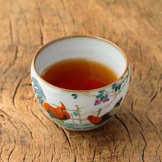 「汝窑手绘大吉大利品茗杯」功夫茶杯开片可养 景德镇纯手工陶瓷主人杯 商品图2