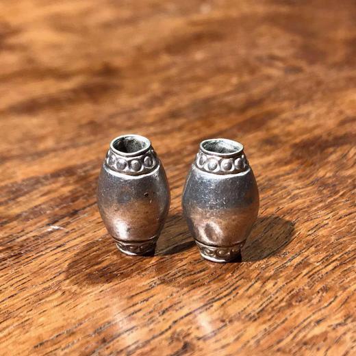 纯银鼓型珠两粒 顺丰包邮 商品图3