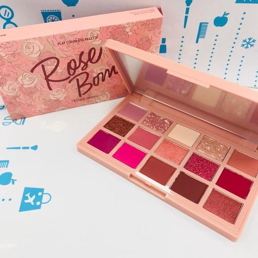 爱丽小屋十五色眼影盘#粉色Rose Bomb（360925） 商品图0