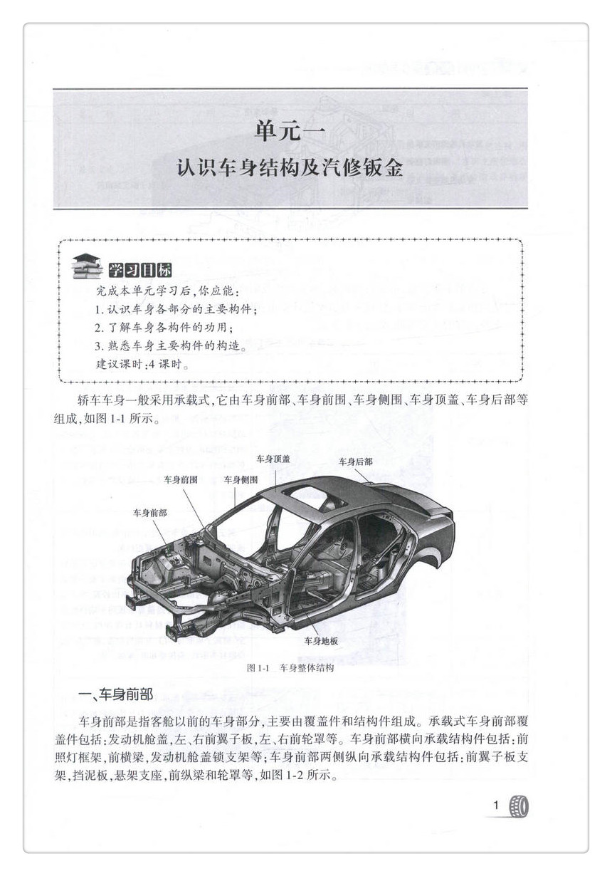 书摘图-无线端描述图5-汽车钣金与喷涂 全国中等职业技术学校汽车类专业通用教材